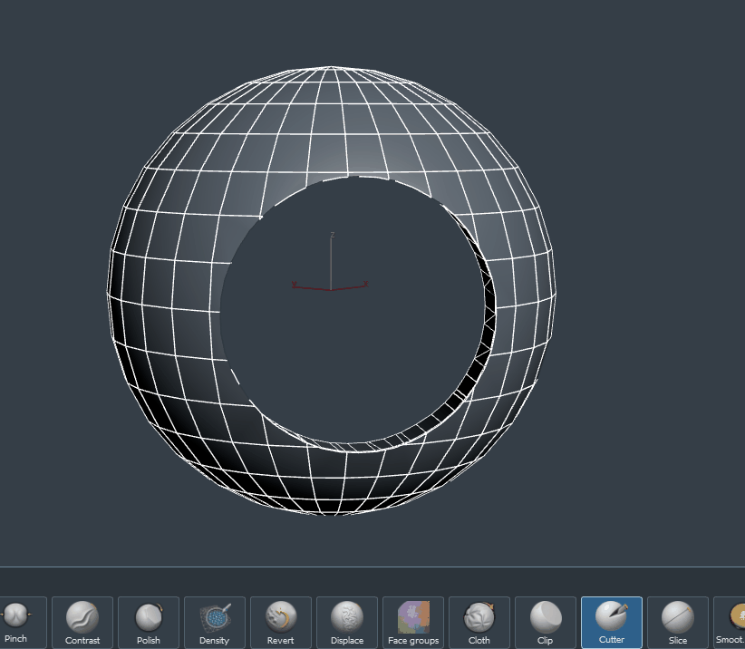Second animated Cutter Brush example