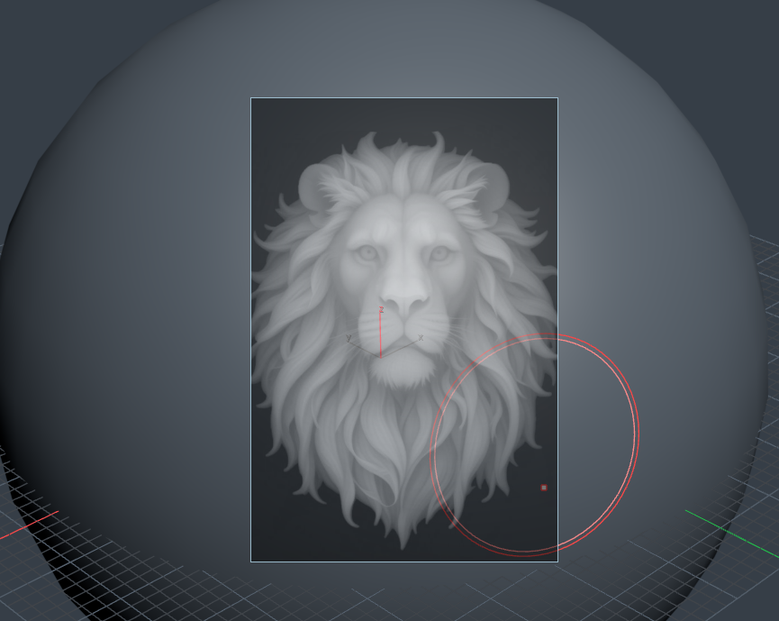 Stencil loaded over surface